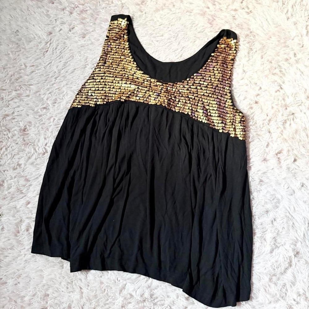 Gold Glam Dragon Scale REN Faire Cosplay Festival Tank Womens 2X Renaissance